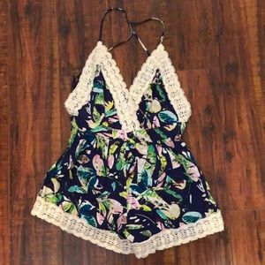 Floral / Lace Romper